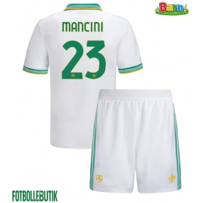 AS Roma Gianluca Mancini #23 Tredjeställ Barn 2025-26 Kortärmad (+ Korta byxor)